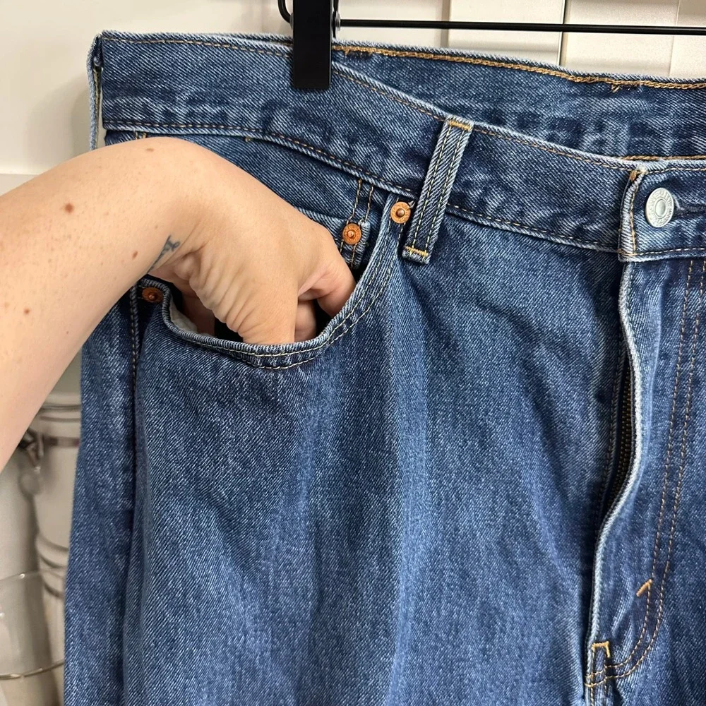 Levi's 550 Relaxed Fit Jeans‎ Mens 38x30 Blue Medium Wash Tapered Leg Denim Dad